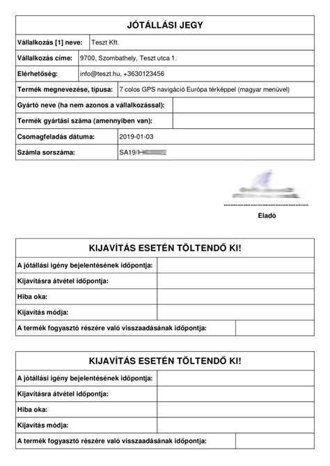 Jótállási jegy és garancia szimbólum