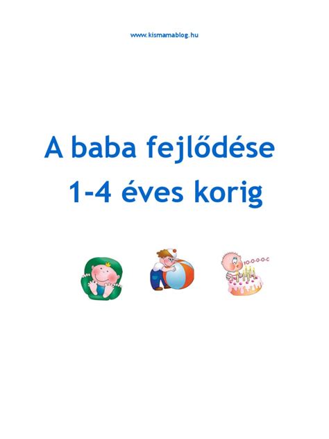 A baba fejlődése születéstől egy éves korig