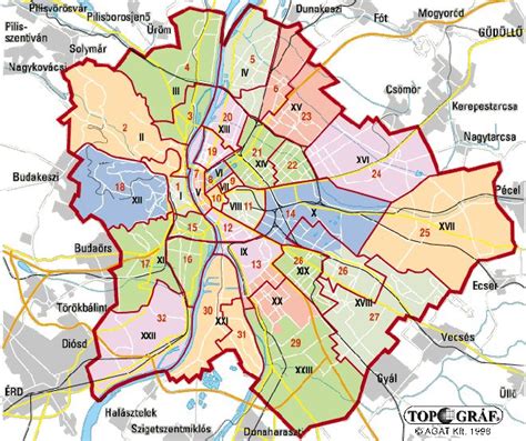 Térkép: Budapesti védőnői szolgálatok elhelyezkedése
