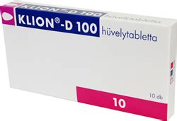 Diagram: Klion-D 100 és gyógyszerkölcsönhatások