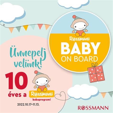 Rossmannó Babaprogram logó és ajándékcsomagok