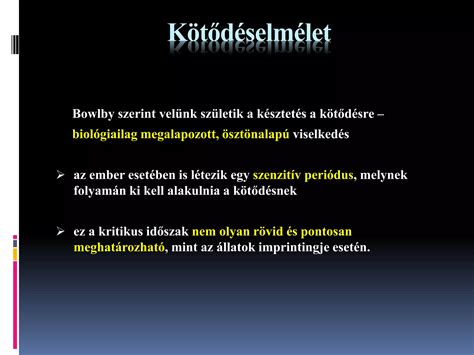 kötődéselmélet ábrája