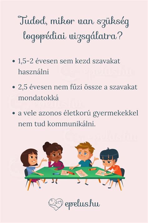 Gyermekek logopédiai foglalkozáson