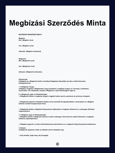 összehasonlító táblázat munkaviszony és megbízási szerződés között