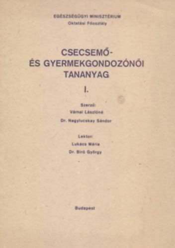 Csecsemő- és gyermekápoló szakkönyvek