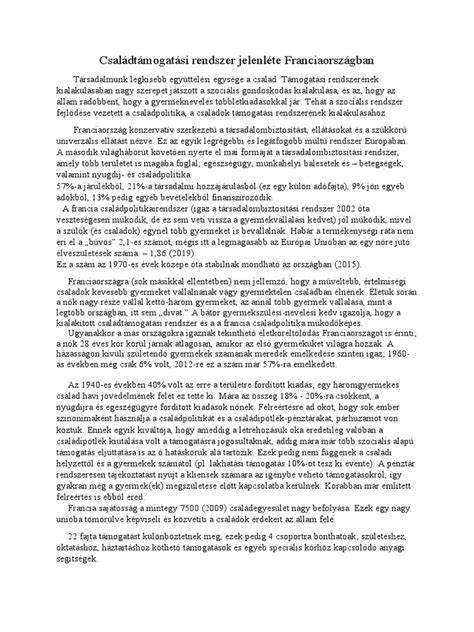 Családtámogatási rendszer áttekintése