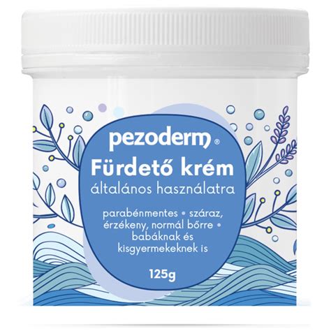 összetevők a Pezoderm fürdető krémben