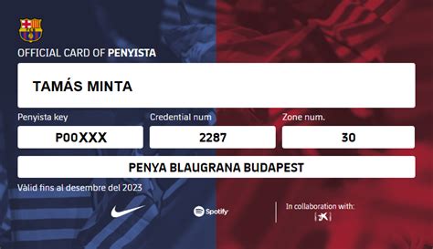 Digitális tagsági kártya példa