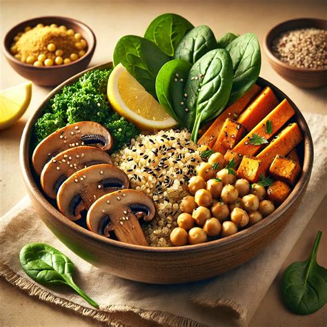 tápláló tál quinoa és zöldségek kép