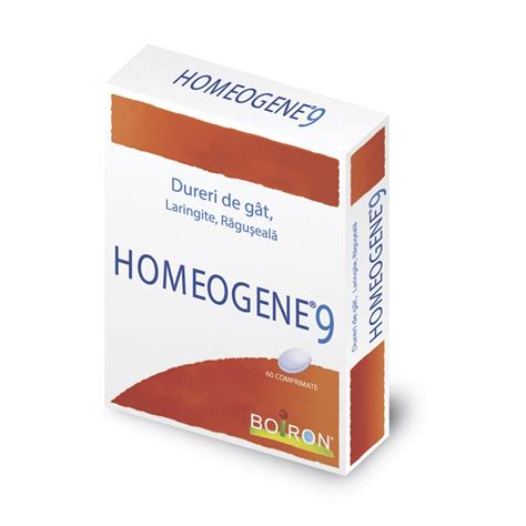 Homeogene 9 tabletta csomagolása