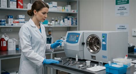 Sterilizálási folyamat szemléltetése