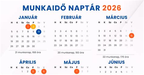Naptár kiemelt szabadságokkal