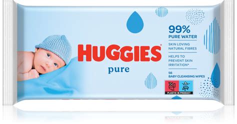 Huggies Pure törlőkendő csomagolás és összetevők