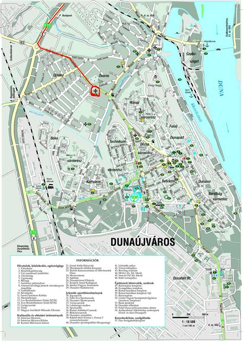 Térkép Dunaújváros Dózsa György úttal