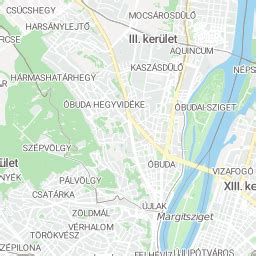 Óbuda-Békásmegyer kerület térképe a bölcsődék jelölésével