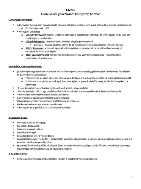 A szellemi fogyatékosság genetikai és környezeti okai