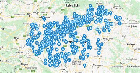 Egri térkép védőnői körzetekkel