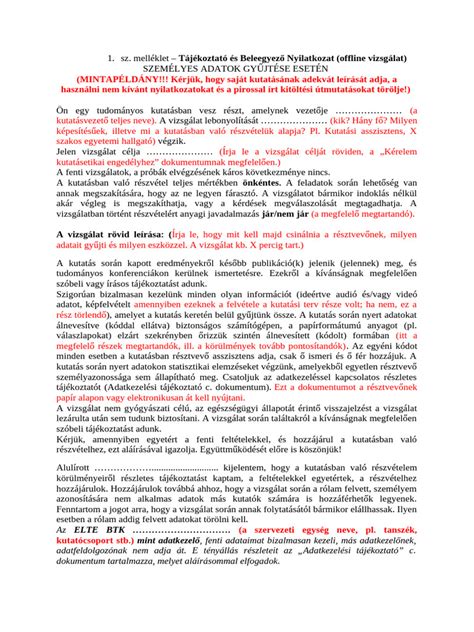 A szülészeti tájékoztató és beleegyező nyilatkozatok típusai