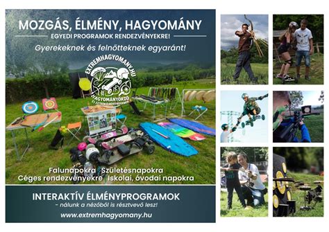 gyermekeknek szervezett élményprogram