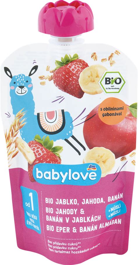 Babylove bio gyümölcspüré eper
