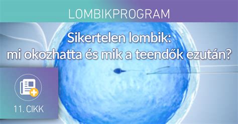 Sikertelen lombik utáni érzések