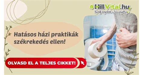 Székrekedés elleni házi praktikák