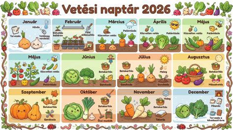 Hónapos retek vetési naptár