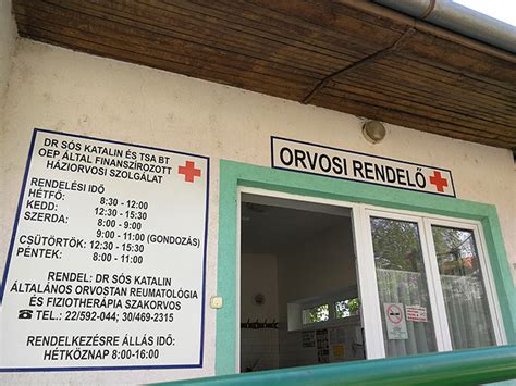 Debrecen térképe, orvosi rendelők jelölésével