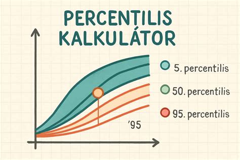 Példa percentilis görbére, ami fejlődési lelassulást mutat