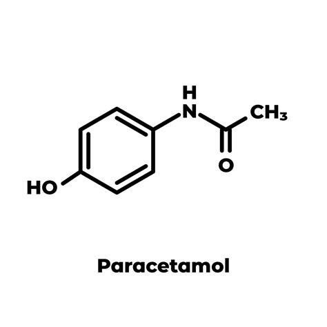Paracetamol molekula szerkezete
