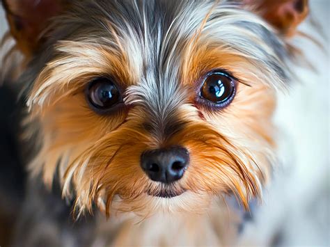 Yorkshire terrier kölyök portréja