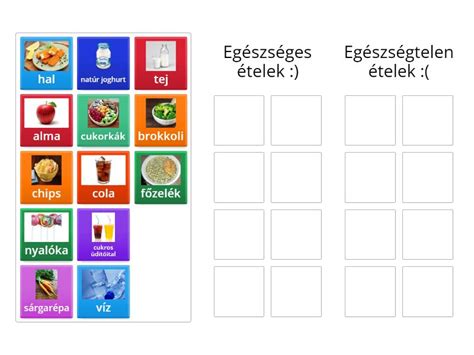 Egészséges ételek alapanyagai a bölcsőde konyháján