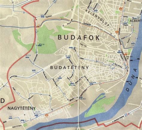 Térkép Budafok-Tétény XXII. kerületének, jelölve az Egyesített Bölcsőde tagintézményeinek elhelyezkedését