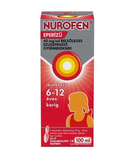 Nurofen szirup narancs és eper ízű