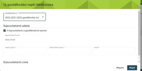Indítási napló kitöltési példa