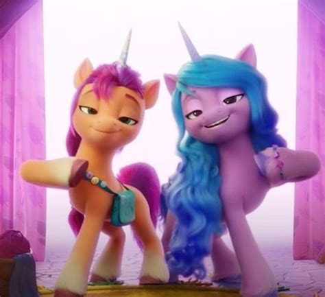 Sunny Starscout és Izzy Moonbow találkozása