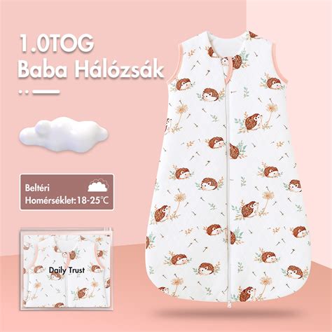 Baba hálózsákok különböző TOG értékekkel