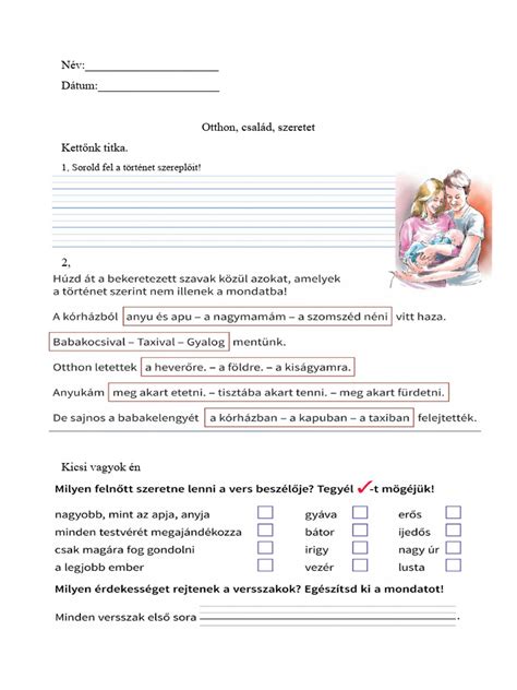 Család kézműveskedik otthon