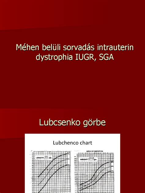 Magzati biometrikus mérések diagramja