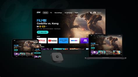 OneTV szolgáltatás felülete okostelefonon