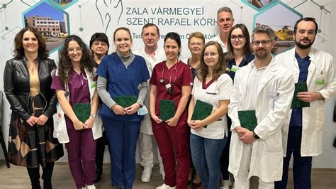 A kórház orvosi csapatának portréja