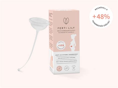 A FERTI·LILY kehely használatának illusztrációja