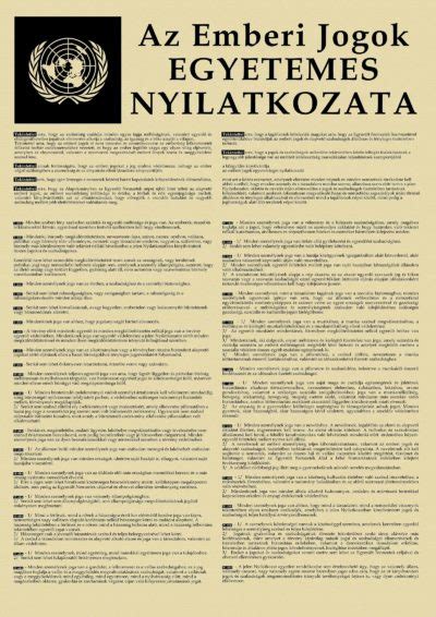 Az emberi jogok egyetemes nyilatkozata