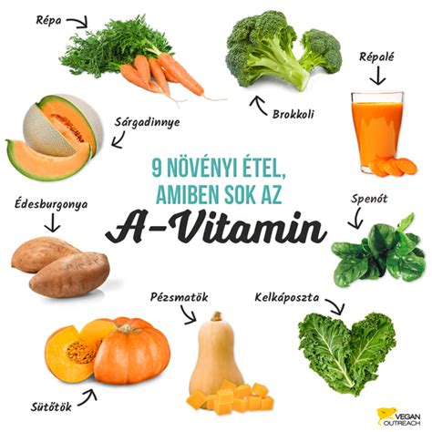 A-vitamin forrásai és napi szükséglete