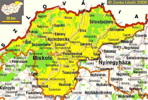 Borsod megye térképe
