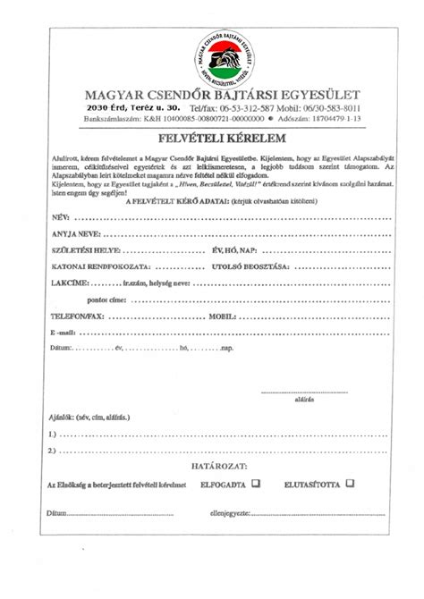 Bölcsődei felvételi kérelem nyomtatvány kitöltése