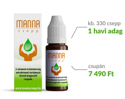 Manna csepp termékfotó