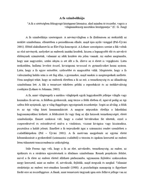 Fa szimbolikája a rajzokban