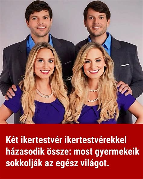 Két felnőtt ikertestvér, akik egymásra támaszkodnak