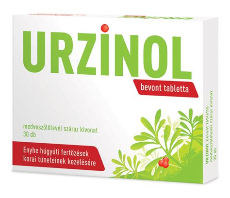 Urzinol gyógyszer csomagolása